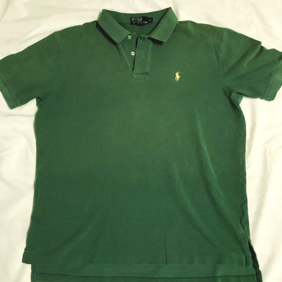 Ralph Lauren GREEN STRIPED POLO SHIRT CLASSIC NWT XL